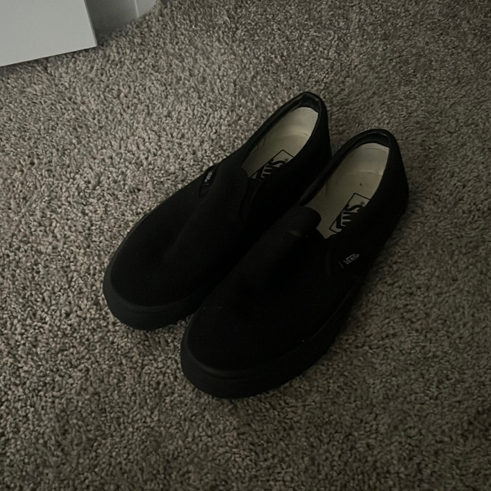 black slip on vans